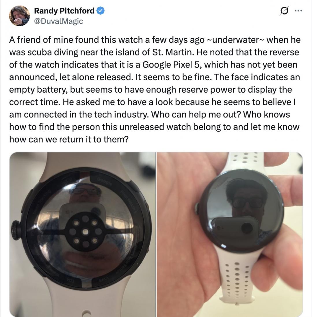 比酒吧掉iPhone原型機還扯！Google未發布新品疑在海底被撿到