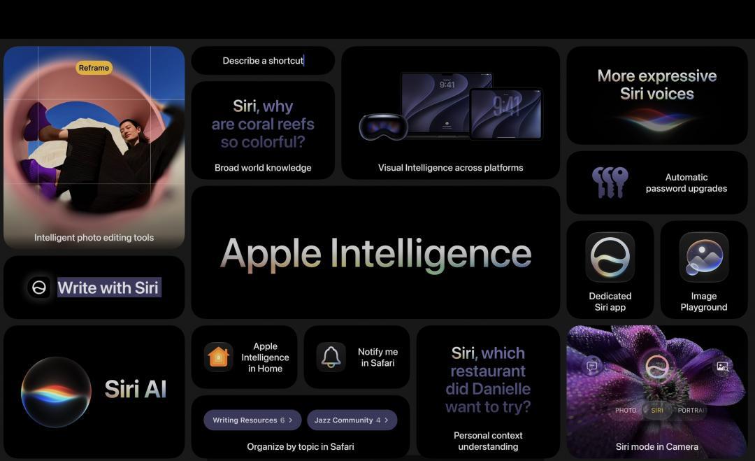 蘋果和Google合作，打造新一代Apple Intelligence。（圖／蘋果）
