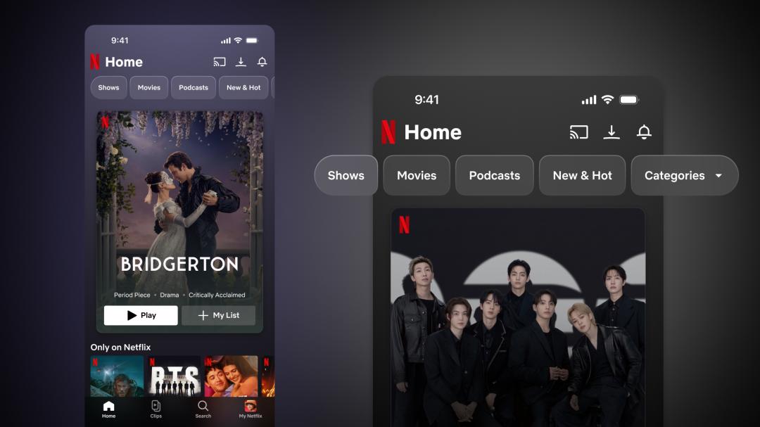 Netflix手機介面大改版！打造直式影片牆　找片追劇像滑短影音