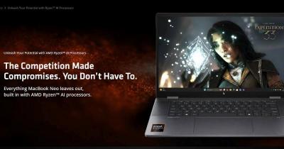 AMD 官網公開嗆聲 MacBook Neo！20 款熱門遊戲只能玩 5 款