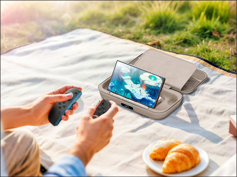 Nintendo Switch 2專用充電收納盒Pro，能滿足通勤族與旅遊玩家攜帶需求，建議售價3,680元。