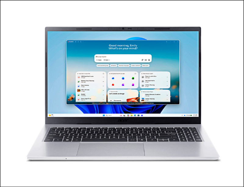 宏碁全新Aspire Go 15筆電主打護眼、AI兩大特色,滿足日常工作與學習需求。