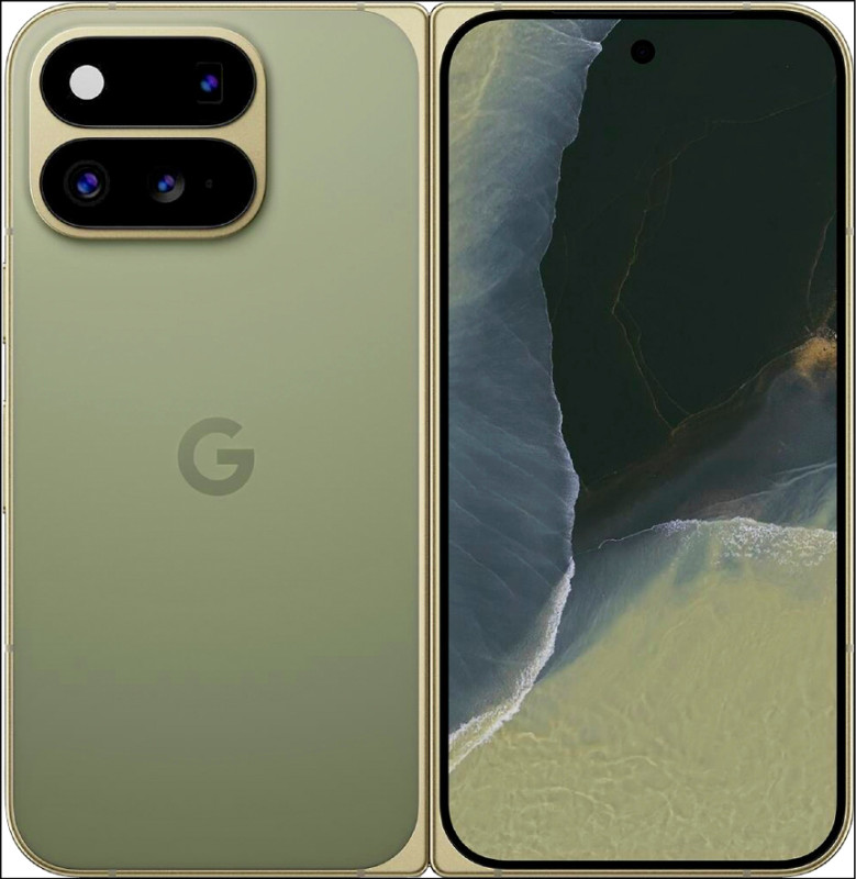 Pixel 11 Pro Fold推出橄欖綠（如圖）、曜石黑2種選擇，60,990元起。