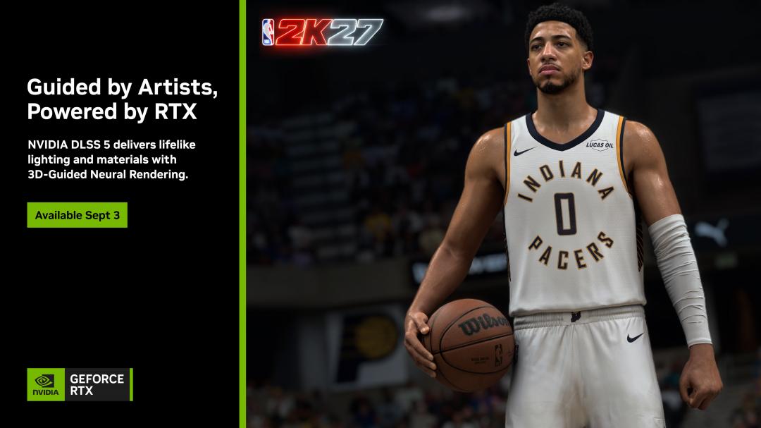 NVIDIA 全新黑科技 DLSS 5 將上線!《NBA 2K27》首發 畫面如同真人演出