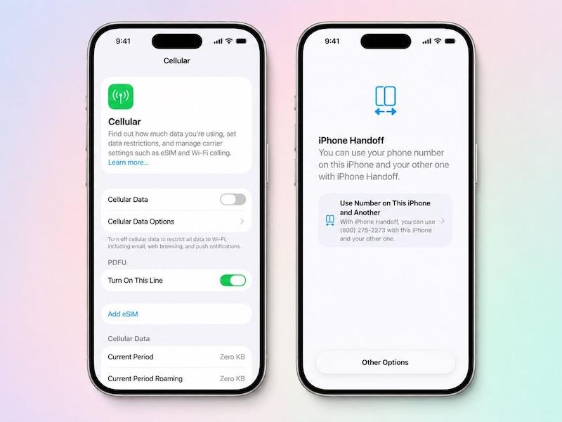 蘋果 iOS 27 新功能!兩支 iPhone 可共用同一門號自由切換 支援電信業者首曝光