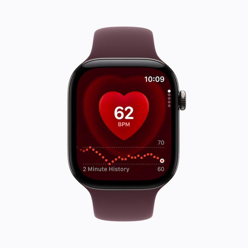 Apple Watch Series 12 搭載全新 S11 晶片及重新設計的 Health Sensing System 健康感測系統。（圖／Apple）