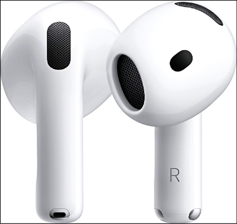 AirPods 5降噪效果比前一代提升50%，還能以頭部動作回應Siri，4,490元，搭配無線充電盒版5,190元。