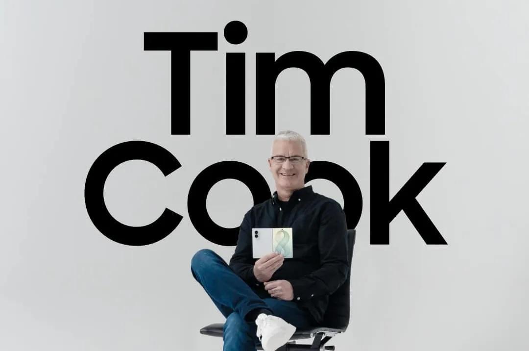 Tim Cook竟替三星Z Fold8拍廣告！真相曝光網狂讚「很會」