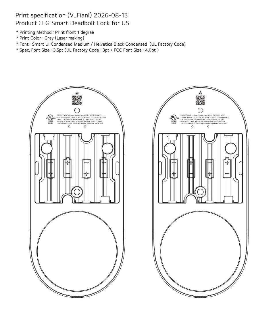 FCC 文件中「LG 智慧恆溫器」的產品示意圖。（圖／FCC）