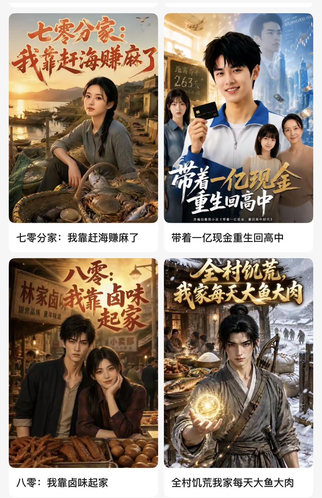 「紅果短劇」包含真人劇，也有AI劇。（圖／記者吳佩樺翻攝）