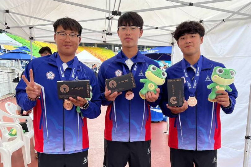 亞洲盃台灣反曲弓男團打敗中國、蒙古 收下銅牌