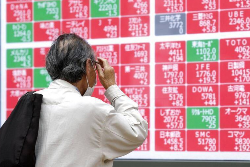 日股大漲拉回近500點 韓股漲約2％