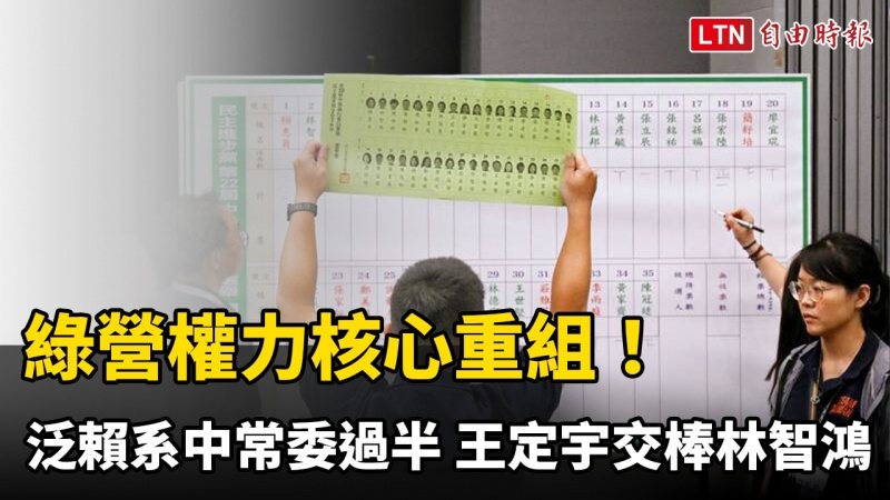 綠營權力核心重組!泛賴系中常委強勢過半 王定宇交棒林智鴻 綠營權力核心重組!泛賴系中常委強勢過半 王定宇交棒林智鴻