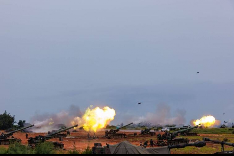 國軍重砲射擊 外媒關注M110A2陣地轉移防敵無人機盯上砲陣地