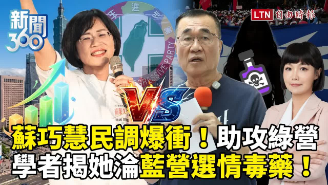 新聞360》蘇巧慧民調超車5.6%掀外溢效應?竹北藍白合破局開撕!學者揭「她」毀藍營趕跑中間選民 新聞360》蘇巧慧民調超車5.6%掀外溢效應?竹北藍白合破局開撕!學者揭「她」毀藍營趕跑中間選民