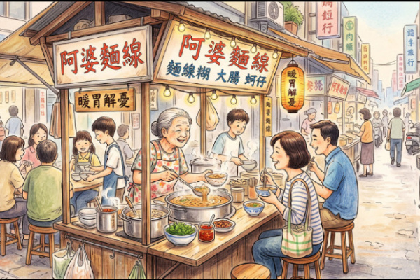 【家庭plus．生活停看聽】解憂麵線攤