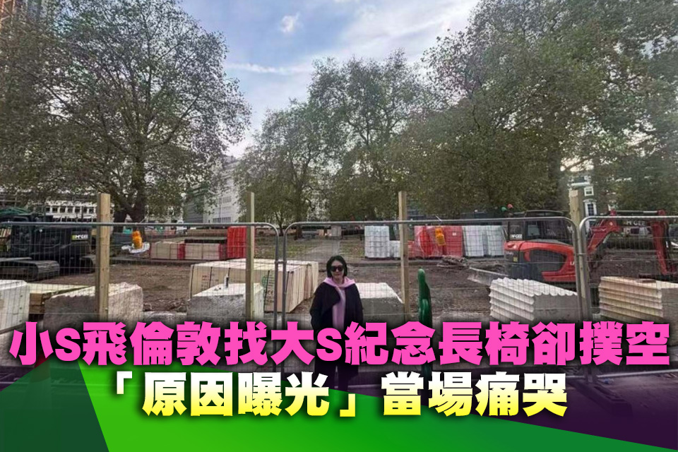 小S飛倫敦找大S紀念長椅卻撲空！「原因曝光」當場痛哭