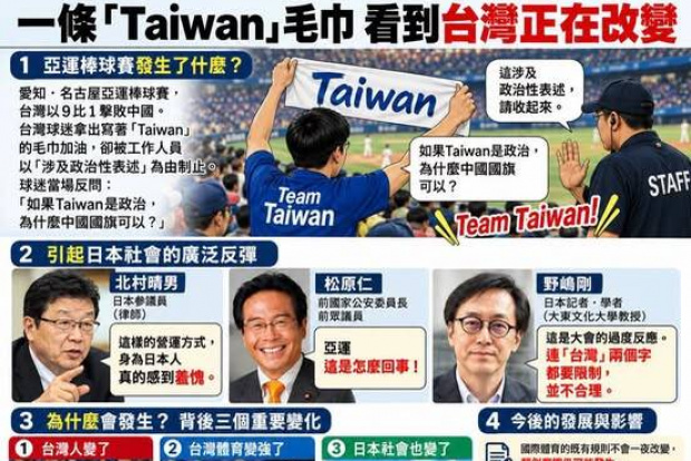 一條「Taiwan」毛巾 看到台灣正在改變 一條「Taiwan」毛巾 看到台灣正在改變