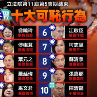 10大藍白爛委的邪氣、匪氣與痞氣