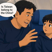 中國男飛機上硬推「台灣屬中」 男童一句「No」打臉