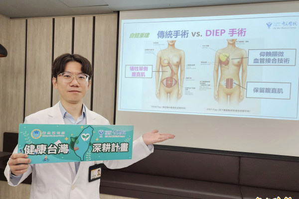 40歲女罹癌切乳 移植下腹贅肉重塑自然雙峰