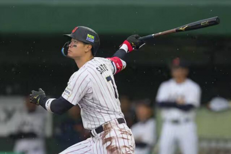 佐藤輝明猛打賞灌5打點 日本隊首場實戰痛宰軟銀