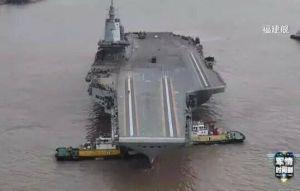 中國航艦福建號首度海試 遠不及美軍