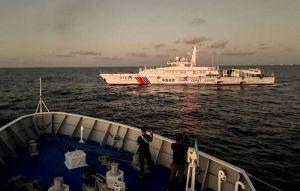 南海仁愛礁海域 菲、中船隻發生碰撞衝突