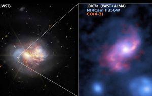 銀河系雙胞胎? 宇宙早期大質量「棒旋星系」現身 銀河系雙胞胎? 宇宙早期大質量「棒旋星系」現身