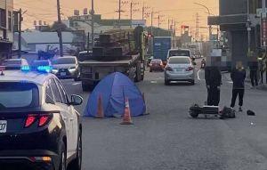 伸港死亡車禍 電動機車騎士遭曳引車輾壓臟器噴出