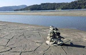旱象警報!日月潭九蛙全現身 溪頭大學池乾涸見底