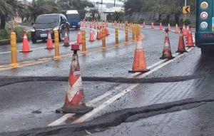 豪雨狂炸！屏東台26線石牛溪路段崩裂