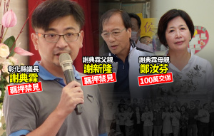 「犯罪支配居上位」謝典霖父子羈押理由出爐