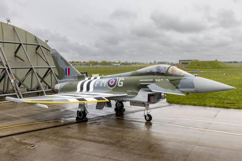 諾曼第登陸80周年 英颱風戰機塗裝致敬