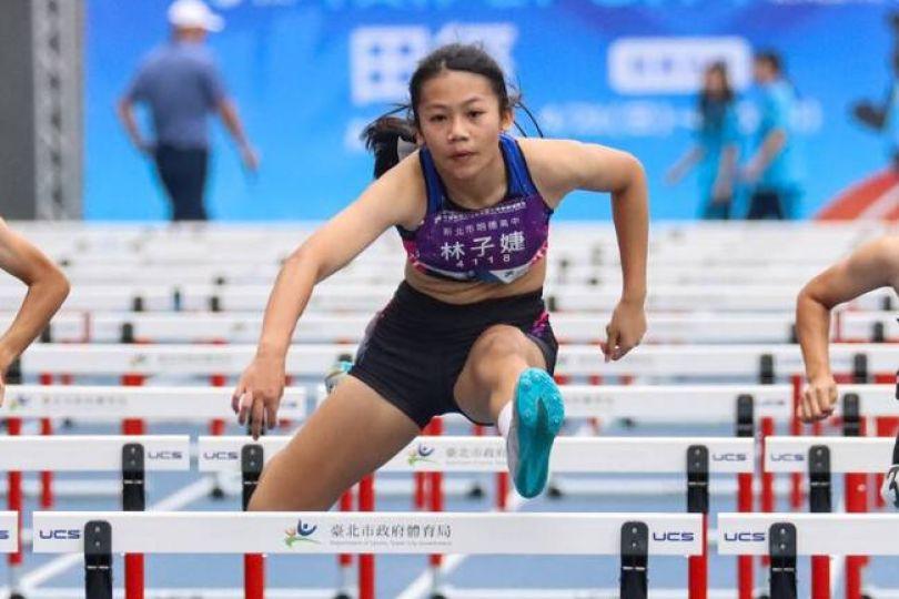 13歲林子婕練跨欄不滿1年 打破大會紀錄