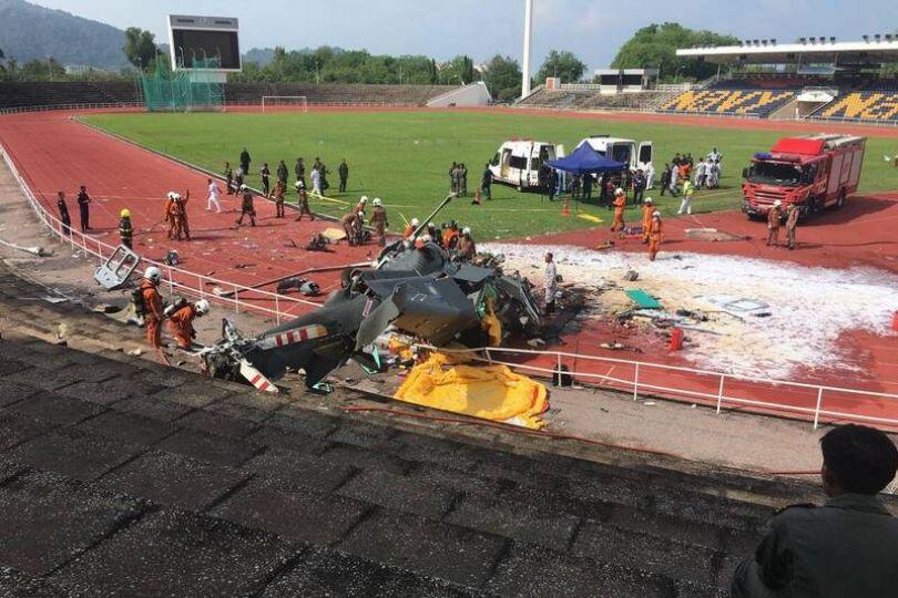 馬來西亞2軍用直升機相撞 機上10人全亡