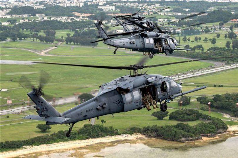美HH-60G告別沖繩 「快樂綠巨人」接棒