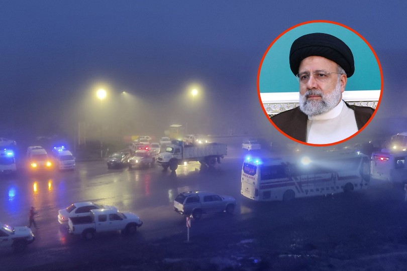 搭載伊朗總統直升機墜毀山區 大霧籠罩搜救困難