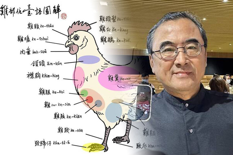 作家魚夫繪製台語圖解 記錄台灣人飲食文化