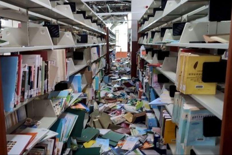 全國震災最慘圖書館 國台圖修復到明年