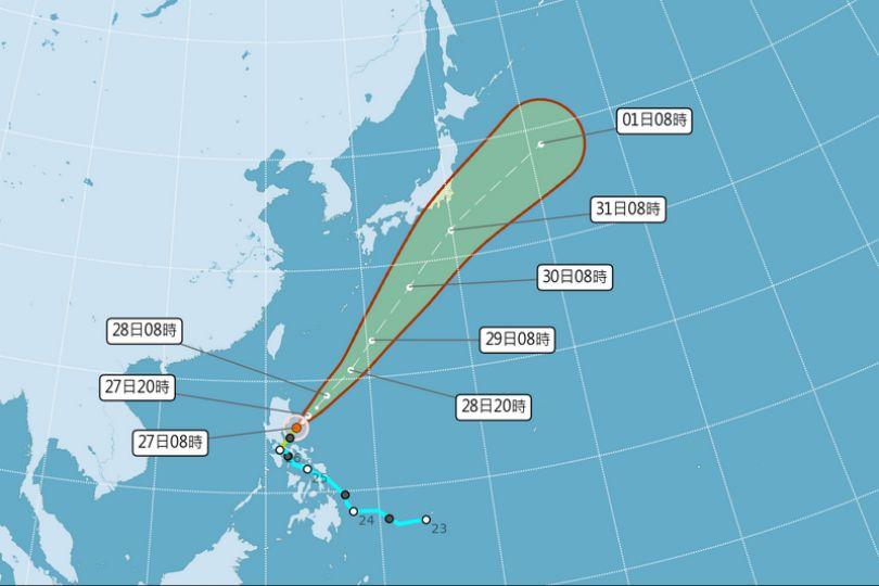 艾維尼增強為中度颱風 今起加速移動