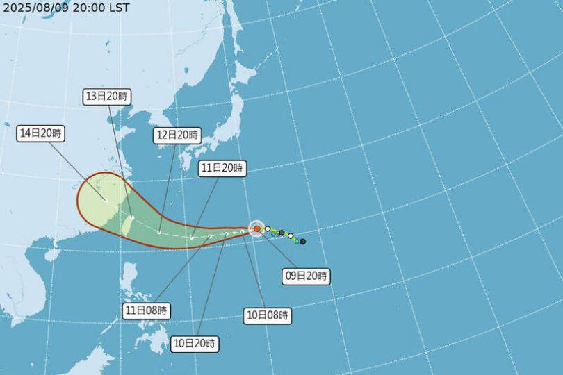 楊柳颱風登陸機率上升 路徑又南修