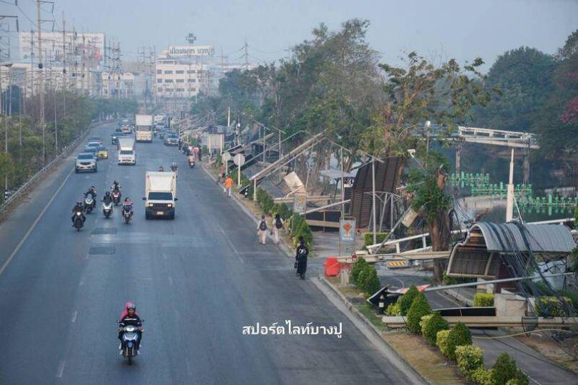 泰貨櫃車勾倒70根電線桿致大停電 損失破千萬