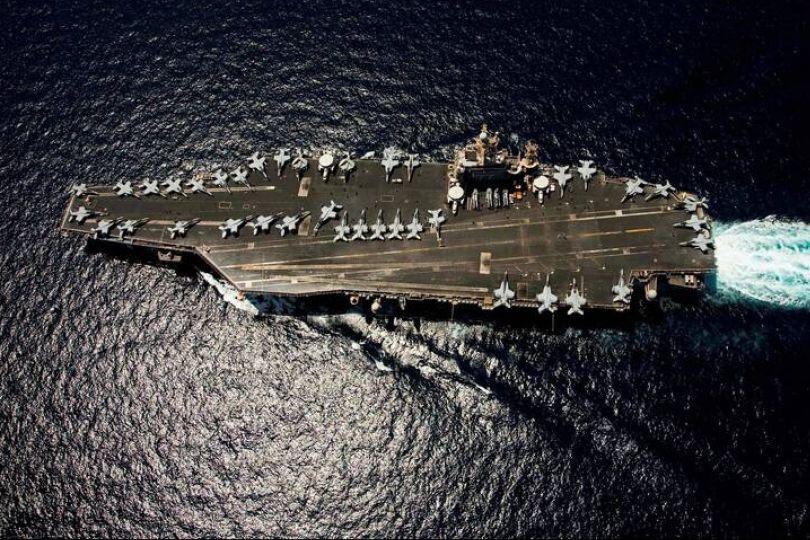 伊朗無人機逼近美航艦 遭F-35擊落