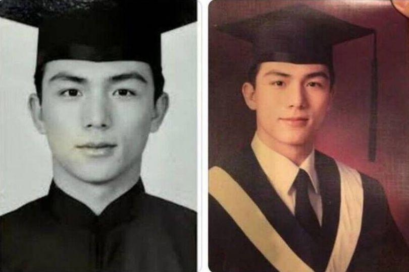 男神!前議員凌子楚PO年輕帥照 網驚:兒顏值更高