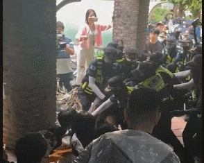 南韓爆選票不足 出動警清場搶走投票箱畫面曝 