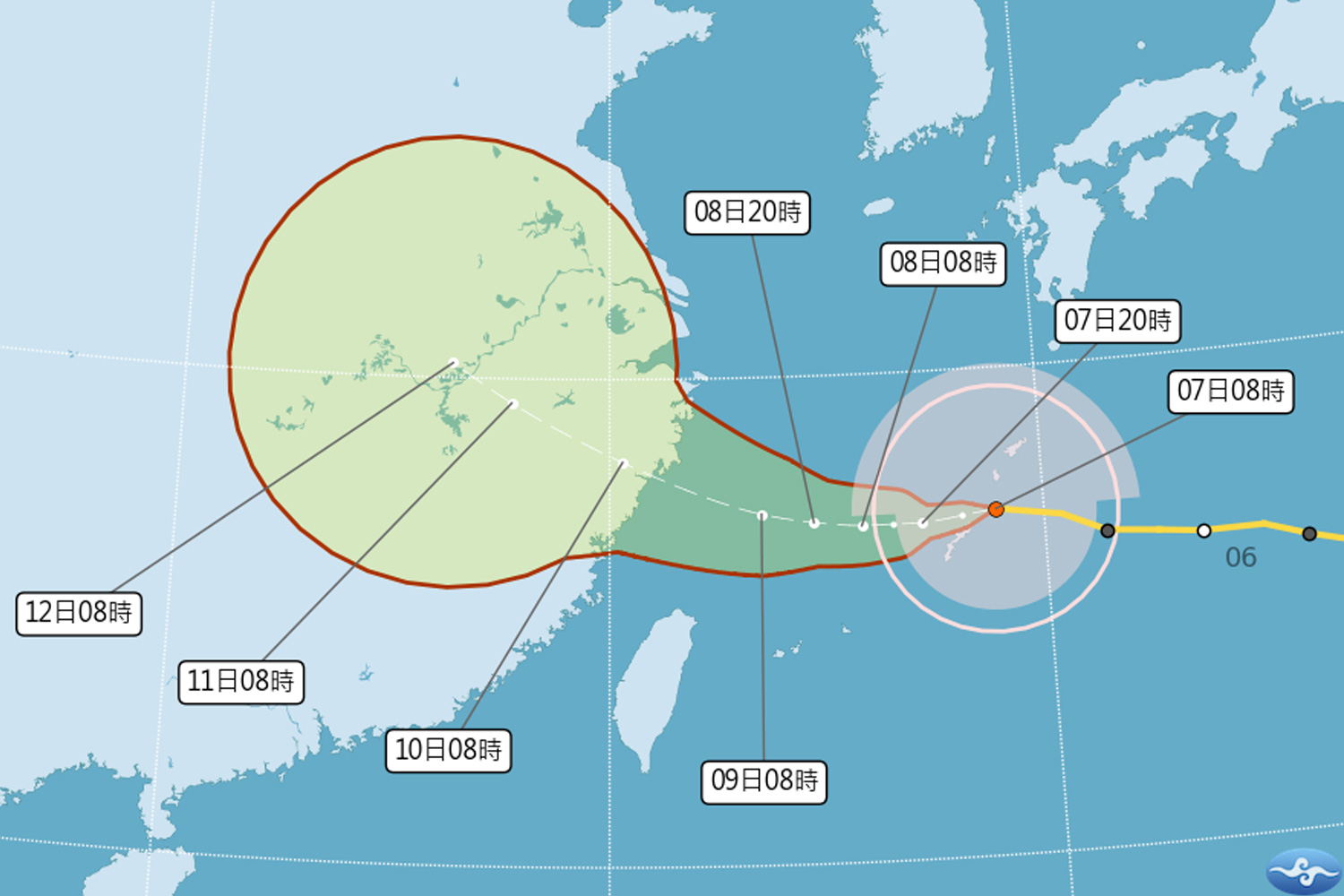 白海豚風逼近 氣象署14:30發海警