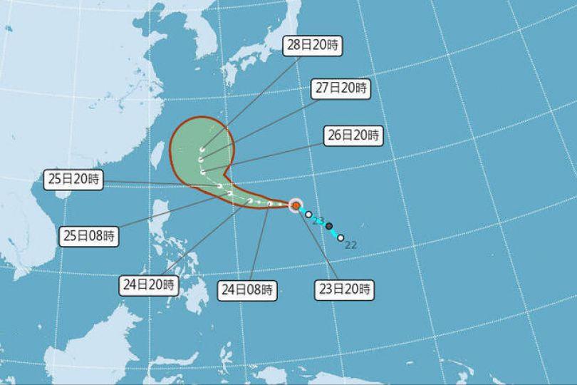 舒力基颱風生成估週五變中颱 路徑、對台影響曝