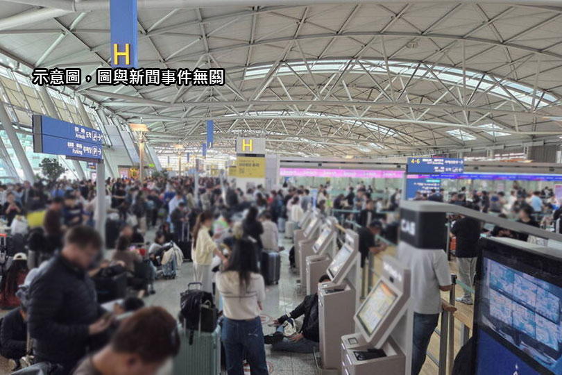 南韓仁川機場報到系統大當機！旅客大排長龍班機嚴重延誤