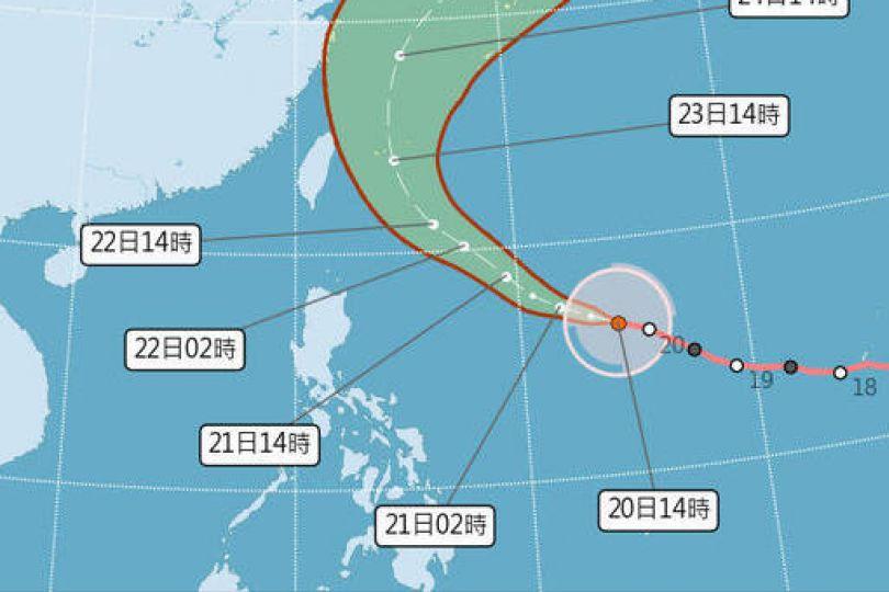 豪雨週四提前轟炸 強颱薔琵降雨熱區曝光